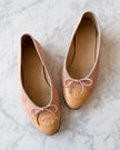 Chanel Powder Pink and Beige Two Tone Ballet Flats (35)