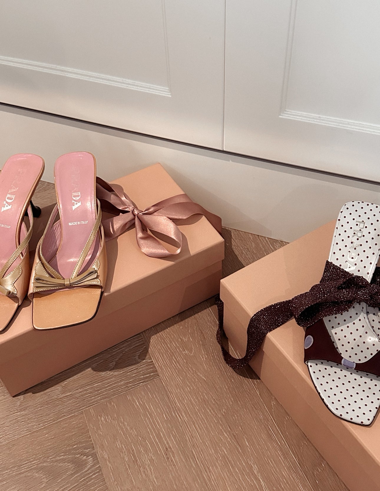Prada S/S 2000 Archive Bow Mules (36.5)