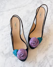 Prada Satin Slingbacks with Rose Detail (39)