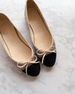 Chanel Multicolour Pastel Metallic Lurex & Black CC Ballet Flats (36) - VERY RARE