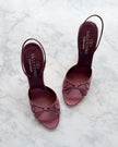 UNWORN Valentino Garavani Rose Pink Satin Bow Heels (39)