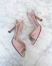 UNWORN Chanel Blush Pink Pearl CC Logo Slingback Heels (36.5) - VERY RARE