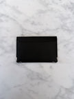 Cartier Black Leather Card Holder with Silver Hardware