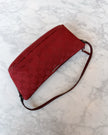 Gucci Red Boat Monogram Handbag with Red Handle