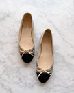 Chanel Multicolour Pastel Metallic Lurex & Black CC Ballet Flats (36) - VERY RARE