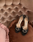Manolo Blahnik Sedaraby Pumps in Black (37.5)