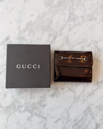 Gucci Iconic Tom Ford Era Burgundy Horsebit Wallet