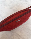 Gucci Red Boat Monogram Handbag with Red Handle