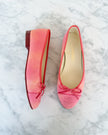 Chanel Peach Pink and Coral Canvas Ballet Flats (36) - VERY RARE