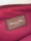 Dior Trotter Monogram Bordeaux Canvas Shoulder Bag