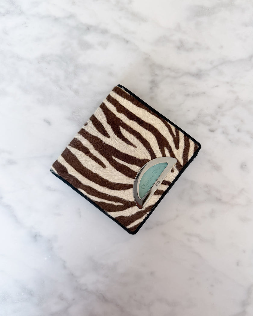 Christian Dior Maris Zebra Pony Hair Wallet - VERY RARE