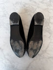 Chanel Black Tweed Timeless CC Ballet Flats (39.5)