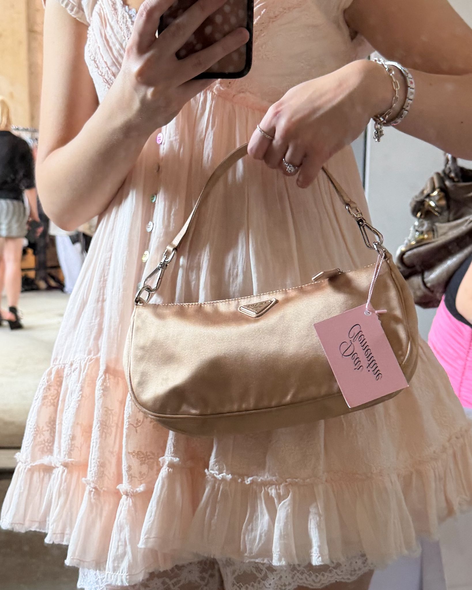 Prada Satin Powder Pink Handbag