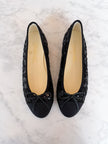 BRAND NEW Chanel 2025 Black Beaded & Sequin Camellia CC Ballet Flats (36.5) – VERY RARE