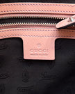 Gucci GG Twins Beige Monogram Canvas Tote Bag with Baby Pink Leather Trim