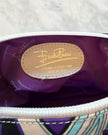 Emilio Pucci Blue & Violet Patterned Handbag