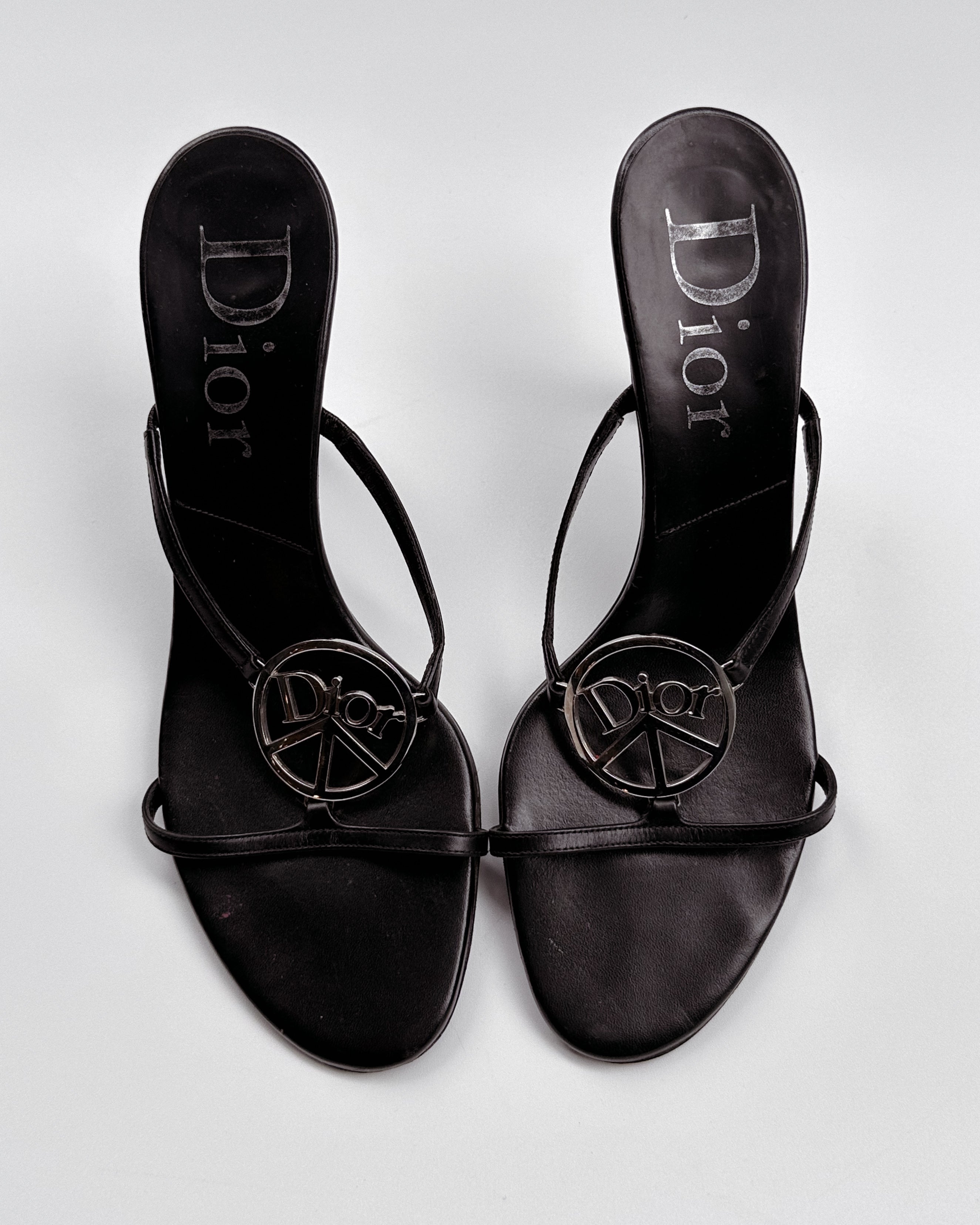 Dior 2000s John Galliano Peace and Love Mules (38)