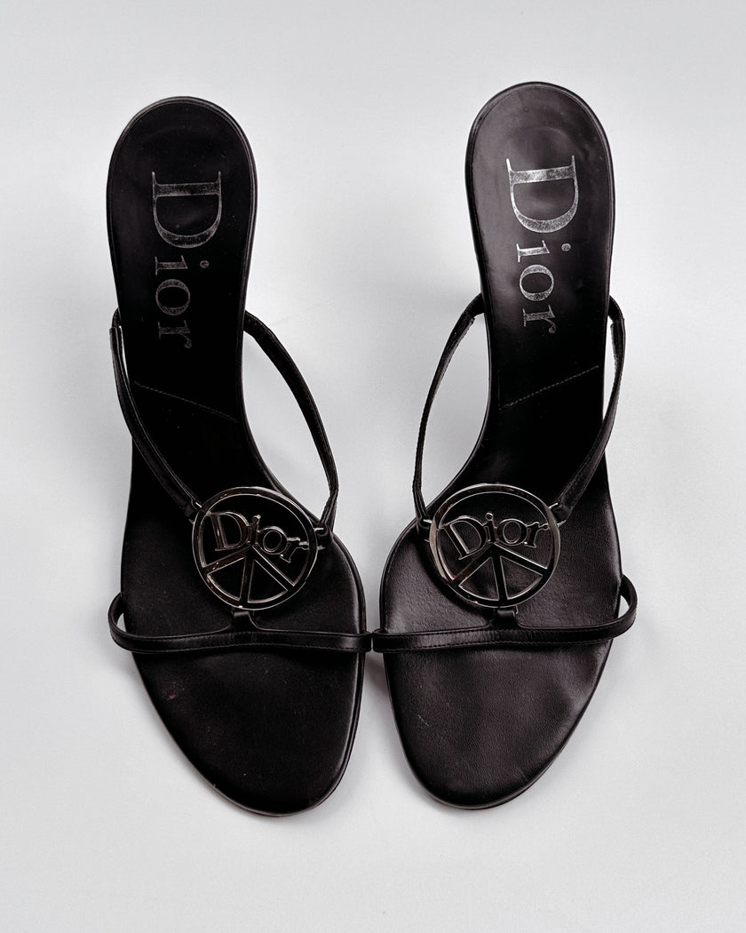 Dior 2000s John Galliano Peace and Love Mules (38)