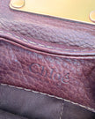 Chloé Paddington Chocolate Brown Bordeaux Leather Handbag with Padlock and Key