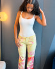 Roberto Cavalli Hibiscus Floral Print Jeans (S)