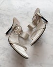 Christian Dior by John Galliano Silver Logo Buckle Mules (37)