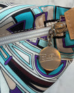Emilio Pucci Blue & Violet Patterned Handbag