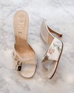 Dior by Galliano 2000s Archive Floral Key Lock Mules (39.5)