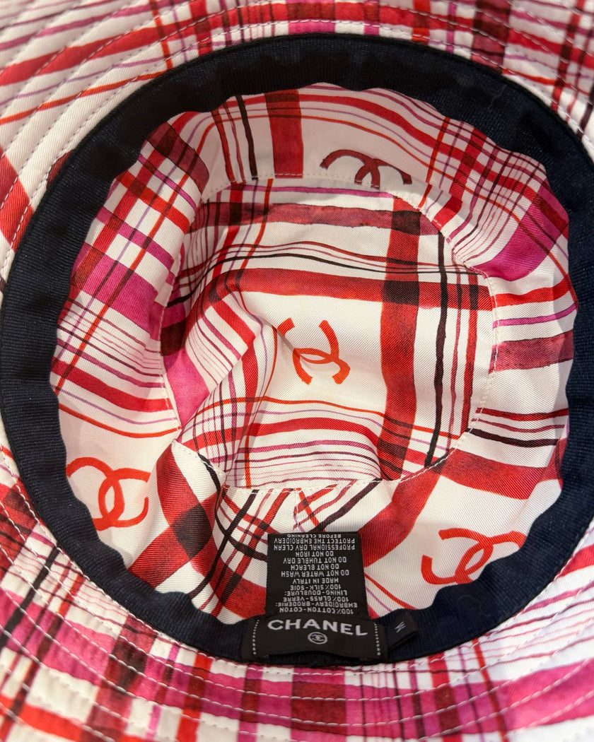 Chanel Pink Bucket Hat (M)