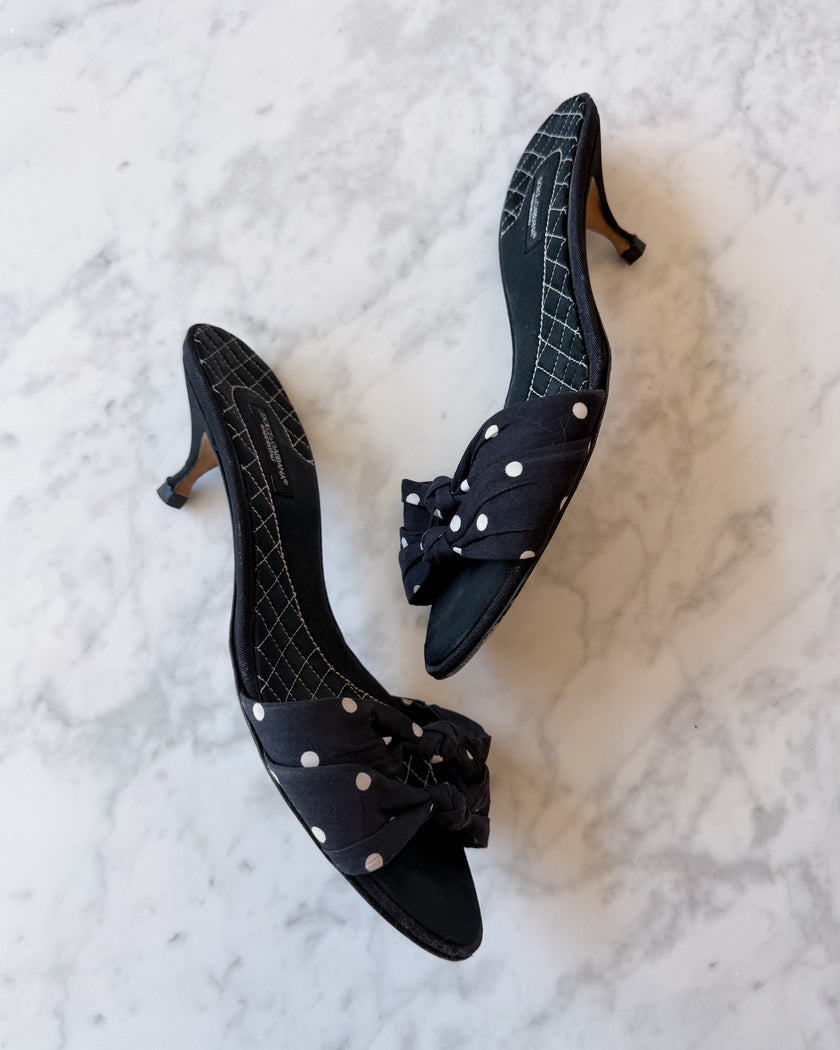 Dolce & Gabbana Polka Dot Mules (EU 40)