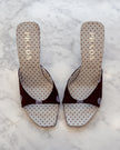 Prada Polka Dot Kitten Heel Mules 2000s (36.5)