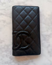 Chanel Cambon CC Quilted Long Wallet