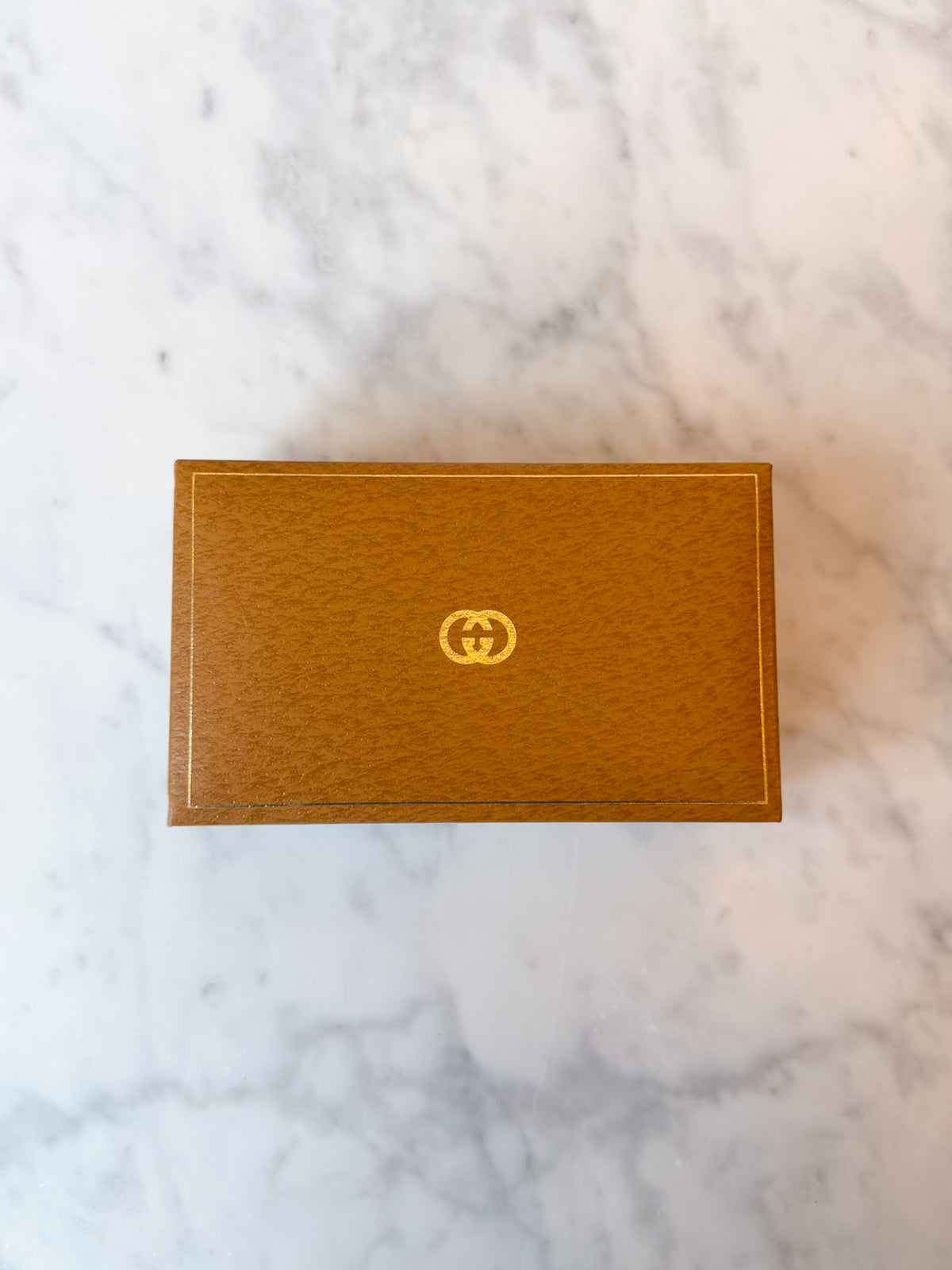 Vintage Gucci 345 Gold Bangle Watch with 12 Interchangeable Bezels & Box