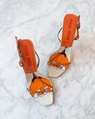Miu Miu Orange Rose Sandals (38)