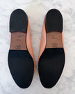 Chanel Blush Pink & Gold CC Cap Toe Ballet Flats (36)