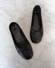 Chanel Cambon Karl Lagerfeld Era Black Ballet Flats (40)