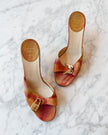 Dior Orange Lock & Key Mules (EU 36)