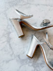 Manolo Blahnik Crystal Sphere Sandals (37.5)