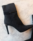 Gucci Charcoal GG Monogram Canvas Ankle Boots (39)