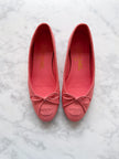 Chanel Raspberry Pink Leather CC Ballet Flats (34.5)