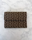 Celine Brown Macadam Monogram Trifold Wallet (Unused)