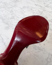 Dior by John Galliano S/S 2005 Red Leather CD Logo Strap Sandal Heels UNWORN (39)