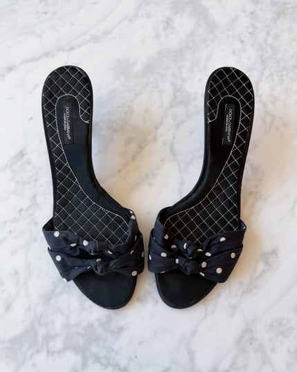 Dolce & Gabbana Polka Dot Mules (EU 40)