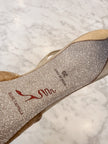 René Caovilla Sparkly Embellished Slingback Heels (39)