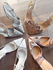 Magda Butrym Floral Crystal Buckle Lace-Up Heels (37) RRP £765