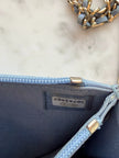 Chanel Sky Blue Quilted Lambskin Wallet On Chain Gold Hardware - 2020