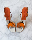 Miu Miu Orange Rose Sandals (38)