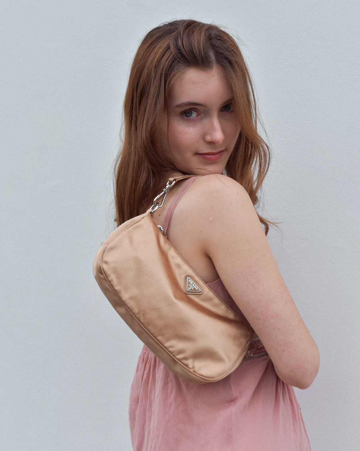 Prada Satin Powder Pink Handbag