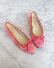 Chanel Peach Pink and Coral Canvas Ballet Flats (36) - VERY RARE