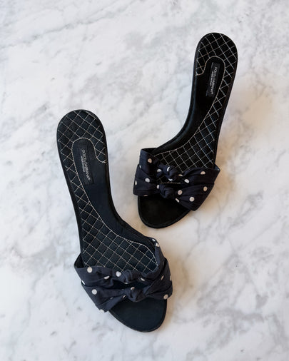 Dolce & Gabbana Polka Dot Mules (EU 40)
