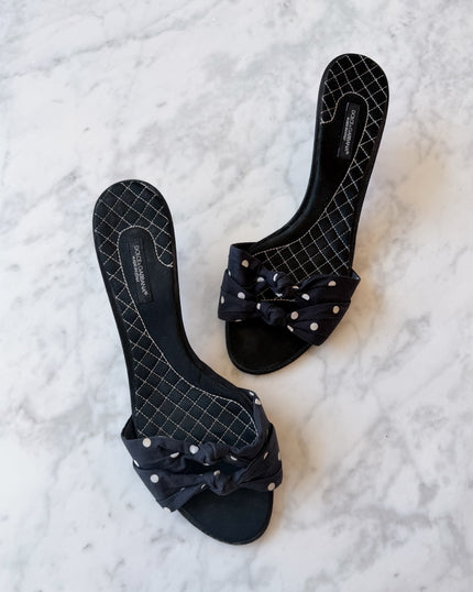 Dolce & Gabbana Polka Dot Mules (EU 40)